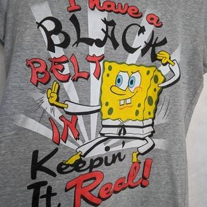 Women's Keeping It Real SpongeBob Shirt Funny